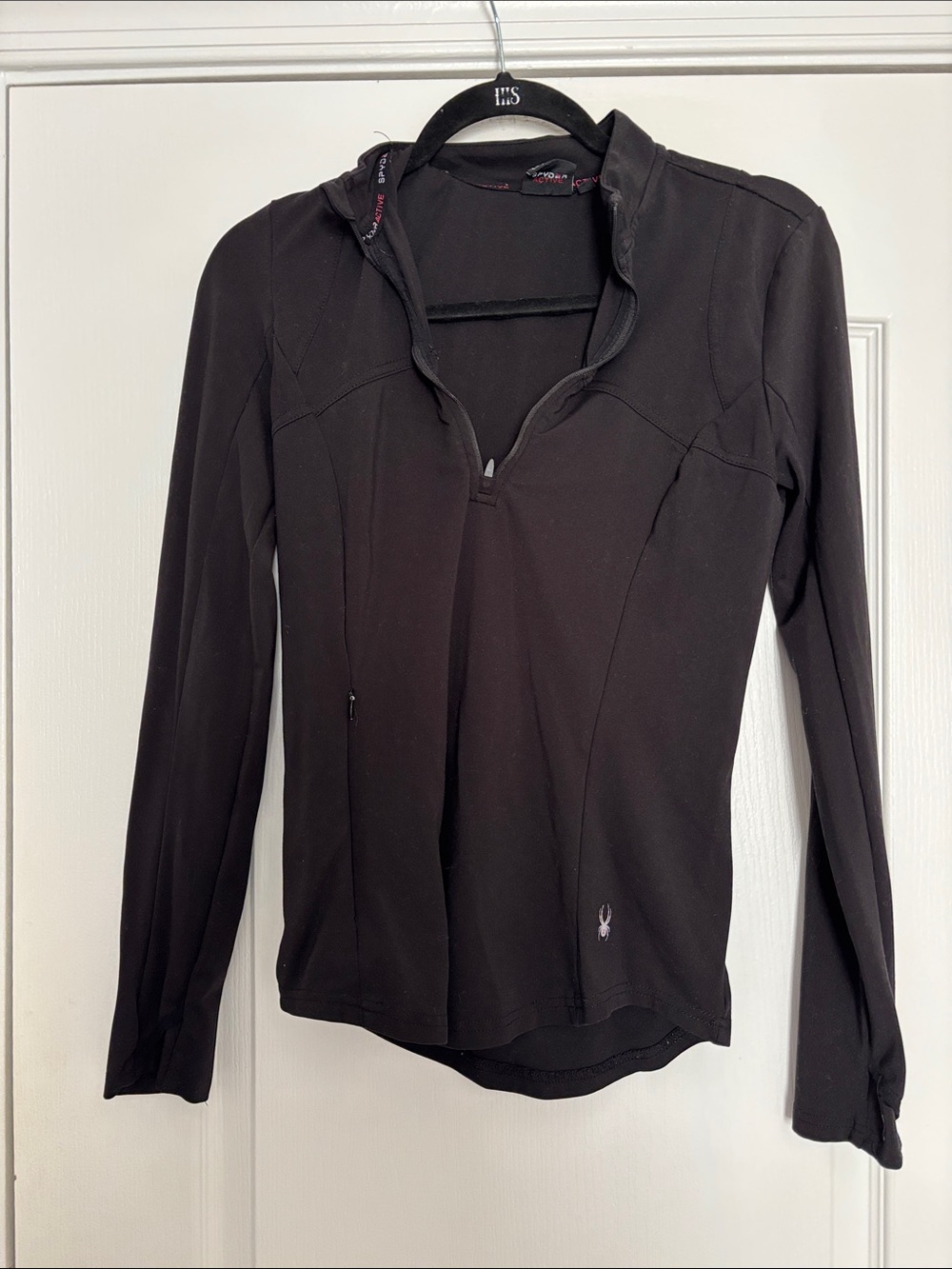 Spyder Black Women's Half-Zip Pullover Hoodie